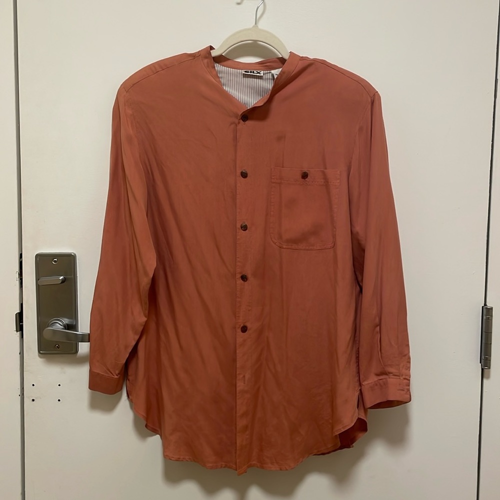 Vintage 100% silk blouse with shoulder pads